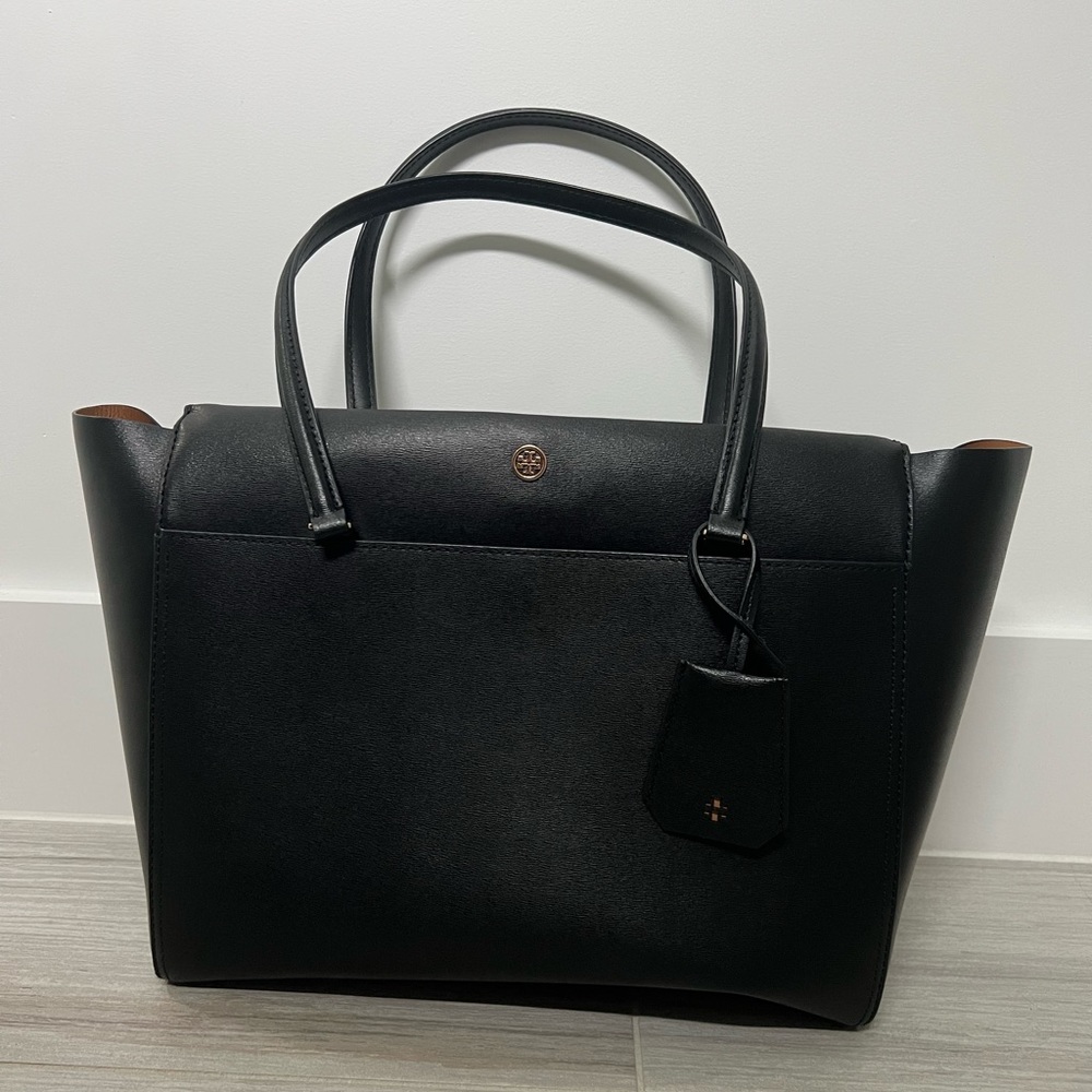 Tory Burch Robinson Tote Bag (Black)
